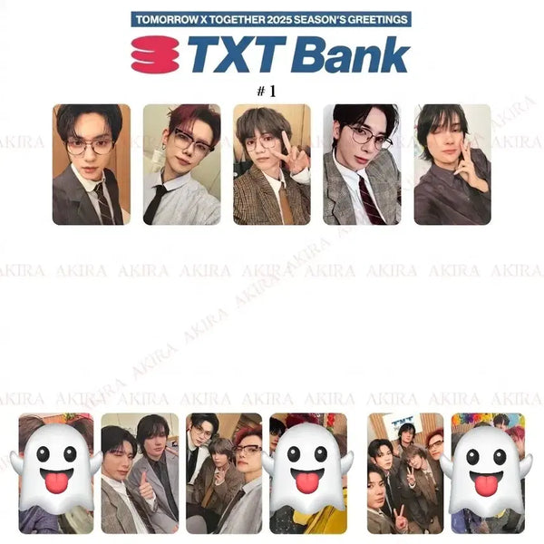 [BUNJANG] TXT Season's Greetings 2025 Yeonjun Soobin Beomgyu Taehyun Hueningkai Bundle Set Photocards / 일괄 투바투 포카 시즌그리팅 2025 시그 연준 수빈 범규 태현 휴닝카이
