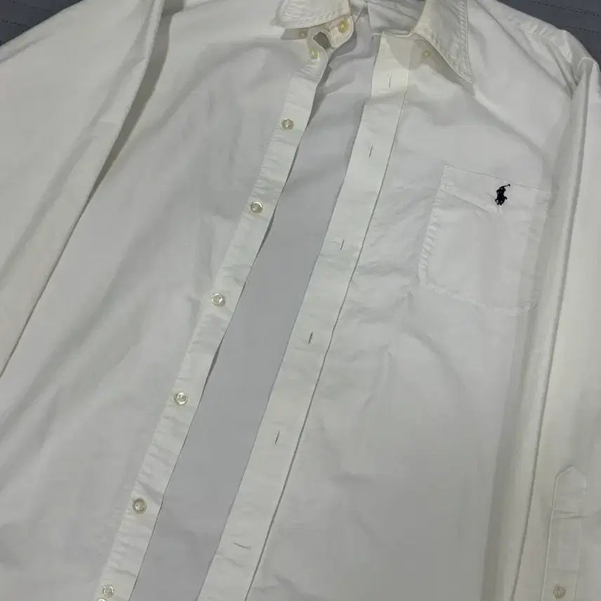 [BUNJANG] Polo Ralph Lauren Oxford Shirt White / 폴로 랄프로렌 옥스포드 셔츠 화이트