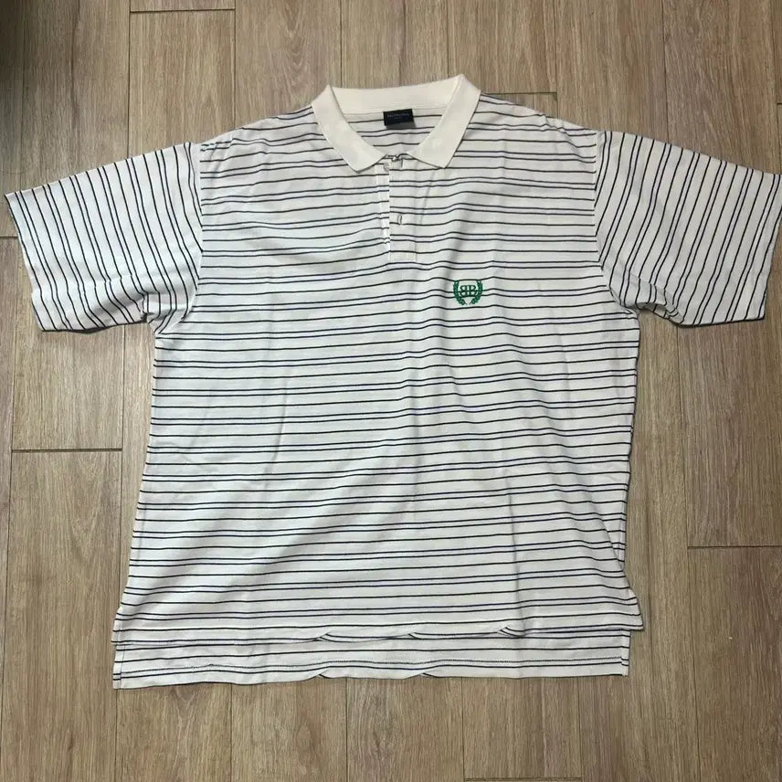 [BUNJANG] Balenciaga Laurel Classic Polo Shirt White / 발렌시아가 로렐 클래식 폴로 카라티 화이트 m