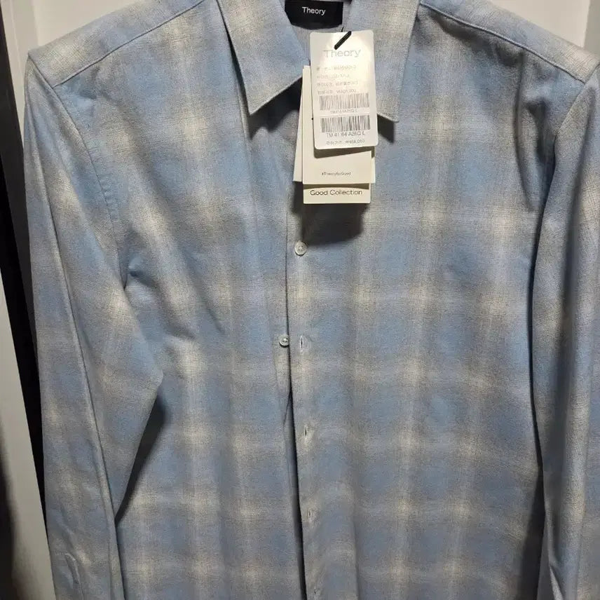 [BUNJANG] Theory Checked Shirt New / 띠어리 체크 셔츠 새상품입니다