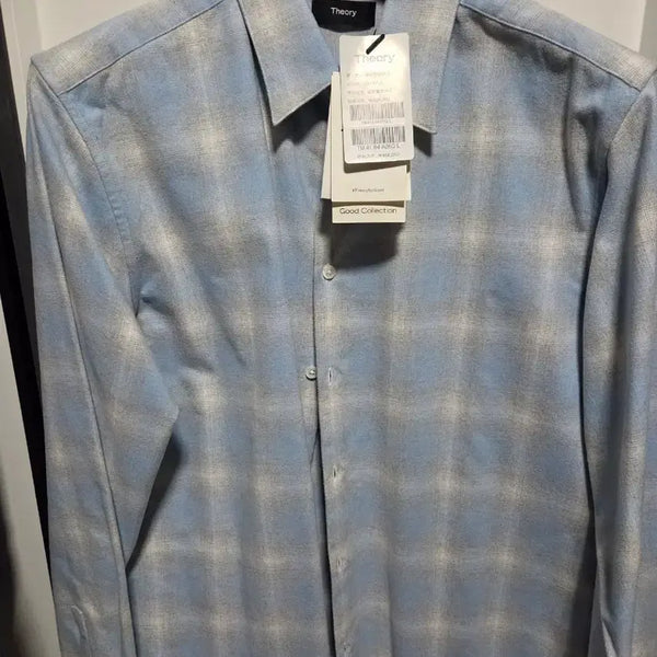 [BUNJANG] Theory Checked Shirt New / 띠어리 체크 셔츠 새상품입니다