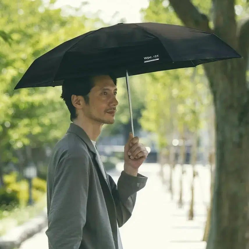 [BUNJANG] Wpc. IZA Compact Premium Black Sun Umbrella - New Sealed / [새상품] Wpc. IZA 컴팩트 무지 완벽암막 양산 (블랙)