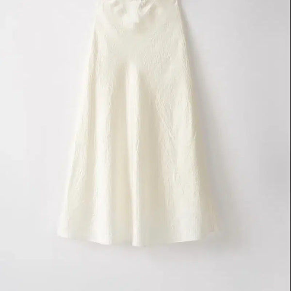 [BUNJANG] Sie Fleur Maxi Satin Skirt Ecru Cream Size S / 시에 (sie) 플레르 맥시 새틴 스커트 S / 에크루 크림 1회착용 후 보관