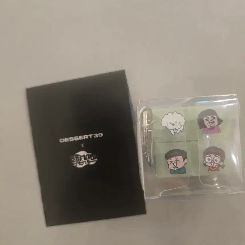 [BUNJANG] Dessert39 x Heunhan Nammae Collaboration Keycap Keychain with Card (Limited Edition) / DESSERT39 흔한남매 키캡키링+흔한남매카드1장 한정판팝니다.