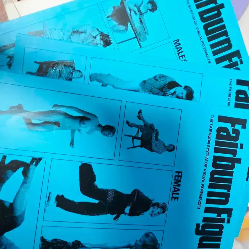 [BUNJANG] Fairburn Figures Pose Book Bundle Set (Volumes 1-3) / 포즈집 / 크로키 / Fairburn figures 1~3권 일괄판매