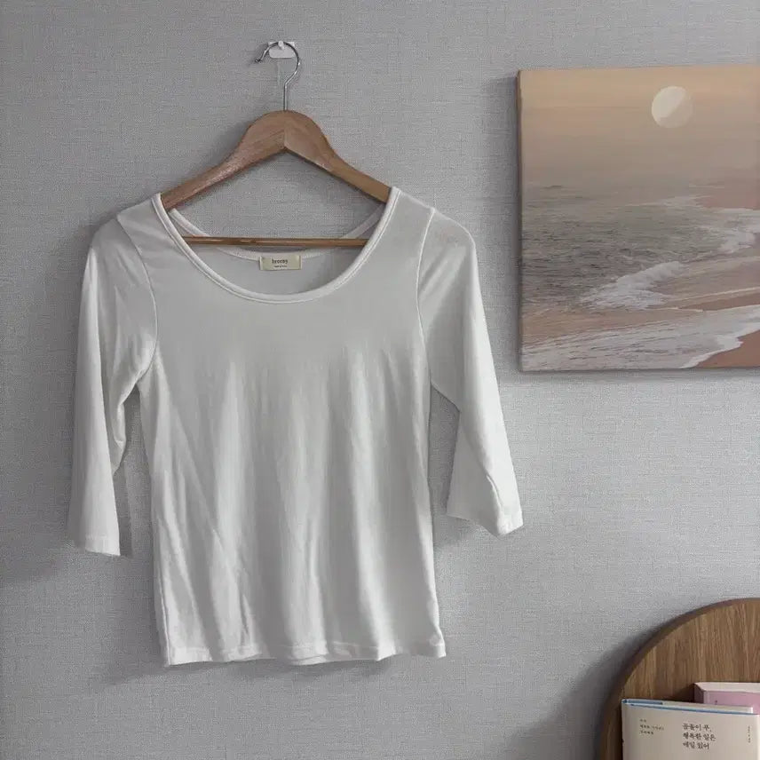 [BUNJANG] Ivory 7/10 Sleeve T-Shirt / (새상품)아이보리 7부티