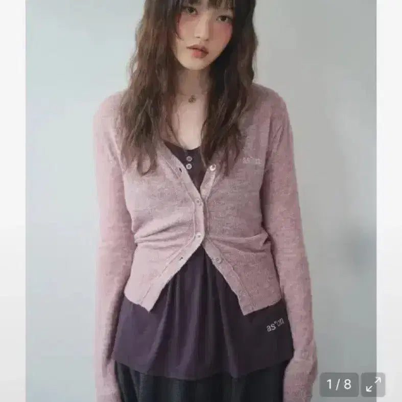 [BUNJANG] AZ ONN BERLIN Cardigan Pink / 애즈온 BERLIN CARDIGAN 핑크