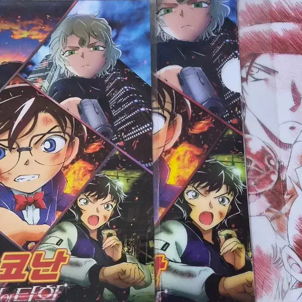 [BUNJANG] Detective Conan: The Scarlet Bullet Lotte Cinema Exclusive Clear File & Art Card Set / 명탐정 코난 비색의 탄환 롯데시네마 특전 클리어파일 아트카드