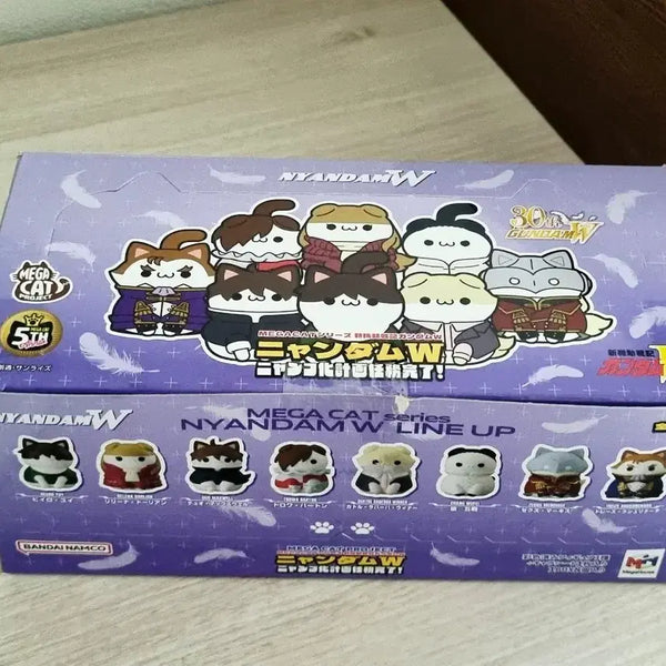 [BUNJANG] Gundam Wing Mega Cat Nyamdam Wing Cat Figure Set / 건담w 윙 메가캣 냥담윙 고양이 피규어 전체 8종 일괄 판매