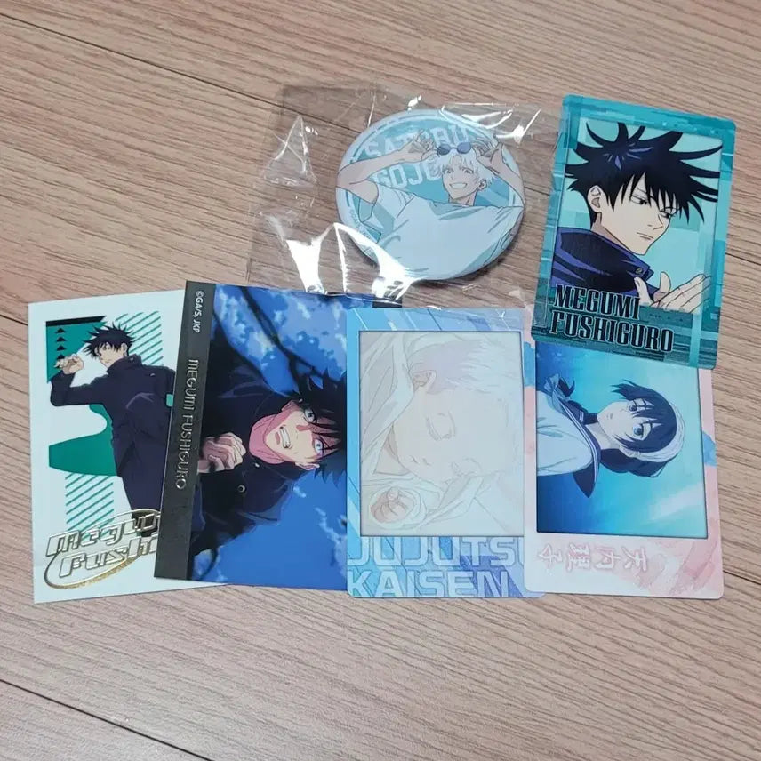 [BUNJANG] Jujutsu Kaisen Gojo, Megumi, Riko "Baby Gojo" Can Badge & Snap Mini Bundle Set / 주술회전 고죠 메구미 리코 쥬쥬카페 아기고죠 캔뱃지 스냅미 일괄