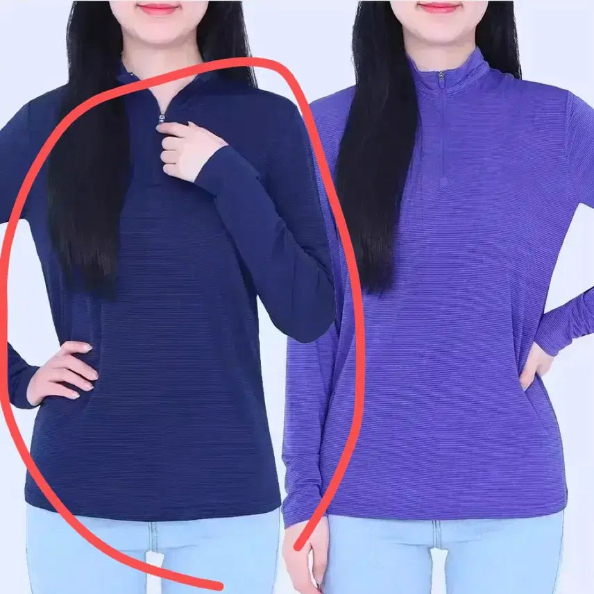 [BUNJANG] Women's Functional Long-Sleeve Hiking T-Shirt / 여성 등산복 기능성복