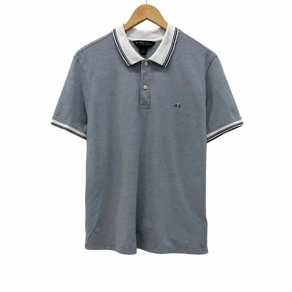 [BUNJANG] Brooks Brothers Short Sleeve Pique Polo Shirt Blue Grey (L) / 브룩스브라더스 반팔 피케티 카라티 블루그레이 (L)