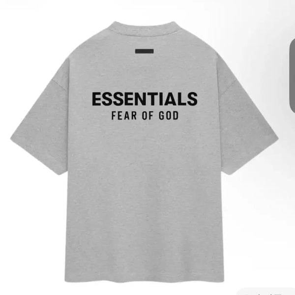 [BUNJANG] Fear of God Essentials T-Shirt Grey / 에센셜 반팔 그레이