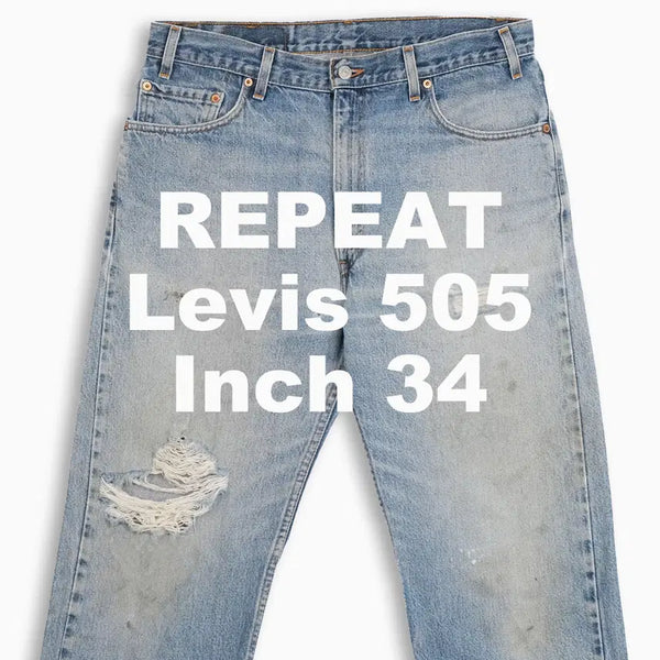 [BUNJANG] Vintage Levi's 505 Light Wash Regular Fit Jeans (90s USA Made, 34 Inch) / 빈티지 리바이스 505 연청 90s USA 34 인치 LV5053647