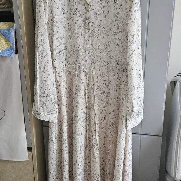 [BUNJANG] Floral Pattern Long Dress / 늦여름 롱 원피스 새상품