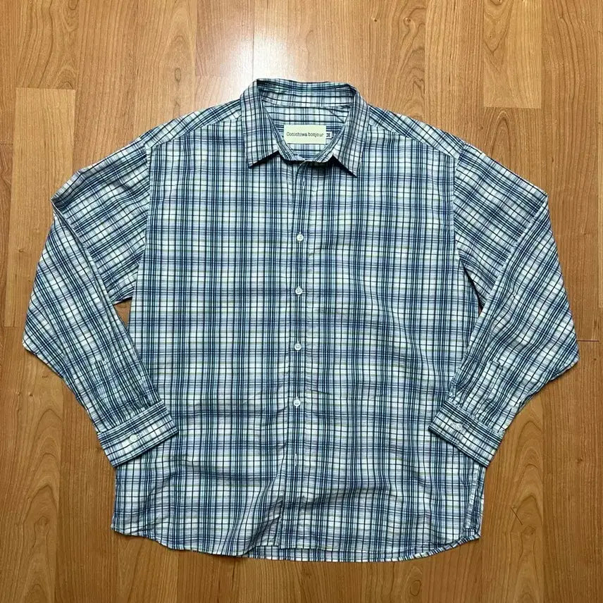 [BUNJANG] Bonjour Check Shirt / [M]곤니치와봉쥬르 체크셔츠