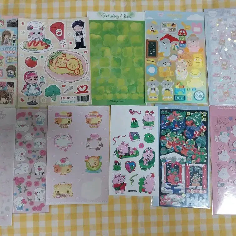 [BUNJANG] Sealed Sticker Bundle Set for Journaling / 다꾸 씰스티커 30장 일괄판매