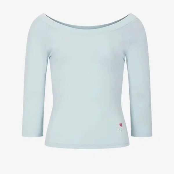 [BUNJANG] Please Follow Off-Shoulder Mint Top / 플리즈노팔로우 오프숄더 민트