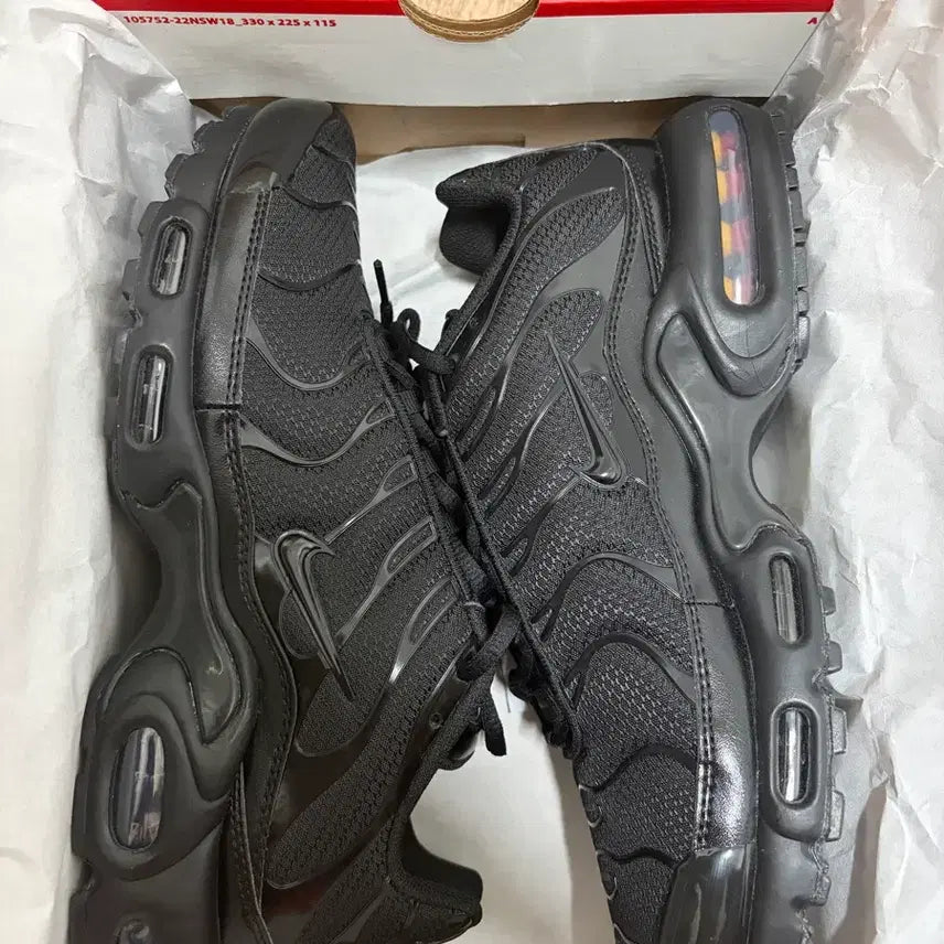[BUNJANG] Nike Air Max Plus Triple Black Shoes / 나이키 에어맥스 플러스 트리플 블랙 280 새상품