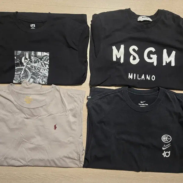 [BUNJANG] Uniqlo, MSGM, Polo Ralph Lauren, Nike T-Shirts Bundle / 유니클로 .MSGM 밀라노.폴로 랄프로렌. 나이키