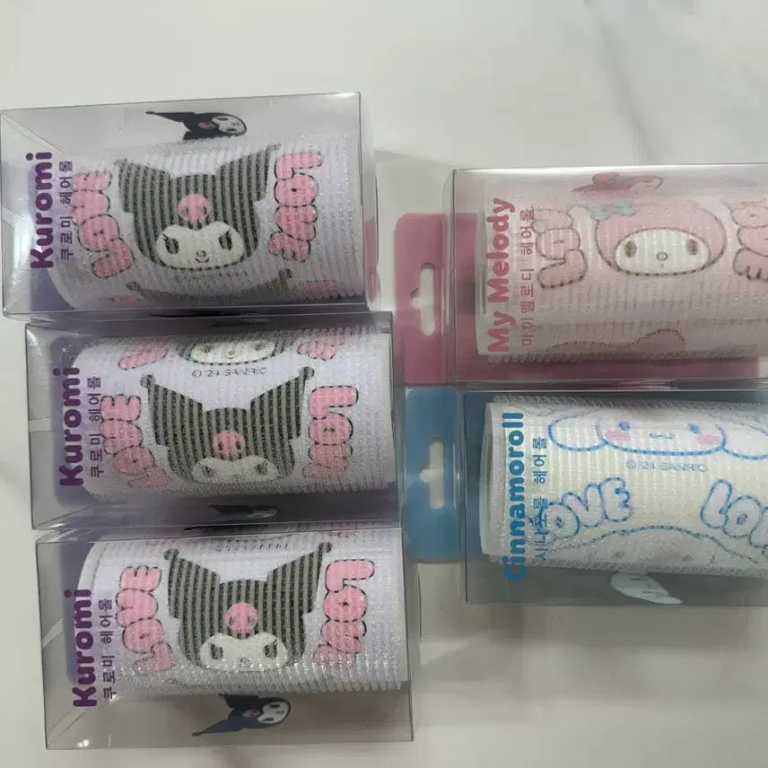[BUNJANG] Sanrio Kuromi, My Melody, Cinnamoroll Hair Rollers / 쿠로미/마이멜로디/시나모롤 헤어롤