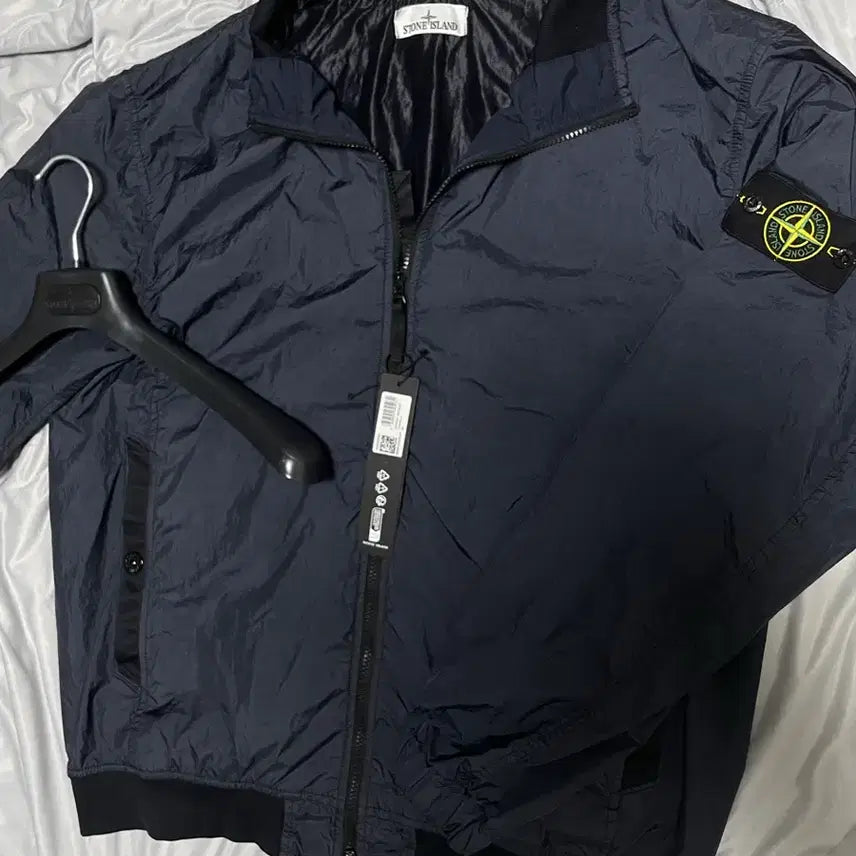 [BUNJANG] Stone Island 25ss Garment Dyed Crinkle Reps Jacket Dark Navy / [3XL] 25ss 스톤아일랜드 가먼트다잉 크링클랩스 바람막이 다크네이비