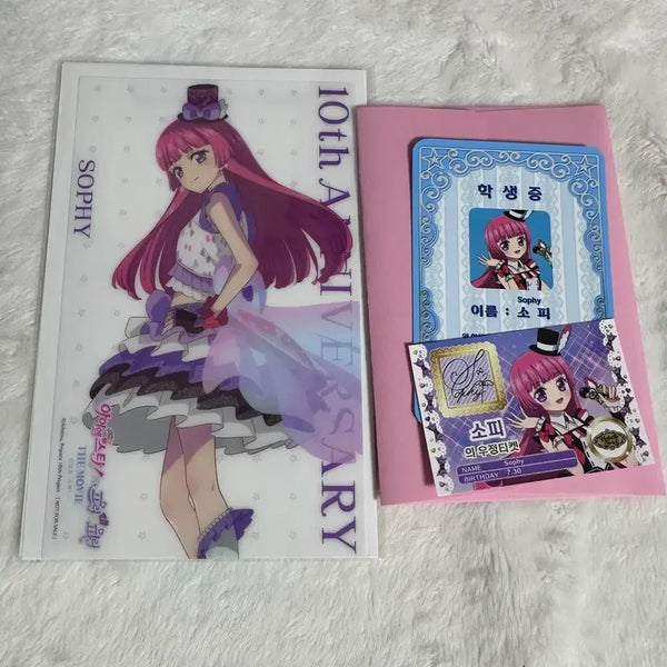 [BUNJANG] Pripara Sofie Student ID, Friendship Ticket, Clear Sheet Bundle Set (1st & 3rd Week) / (일괄) 스타파라 특전 1주차 3주차 프리파라 소피 학생증 우정티켓 클리어시트