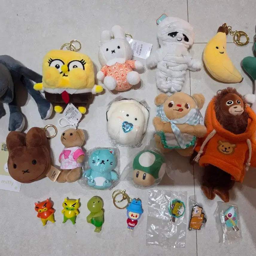 [BUNJANG] Small Doll Keyring Keychain Figure Bundle Set / 소형 인형 키링 열쇠고리 피규어 (일괄판매)