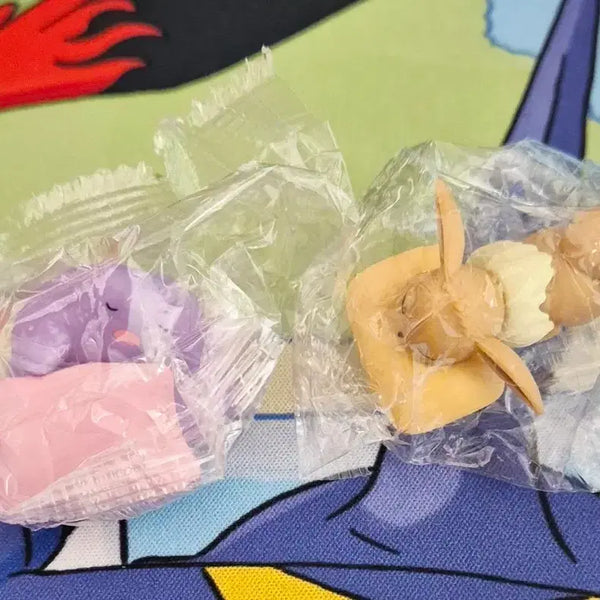 [BUNJANG] Pokemon Drink Figure Set (Ditto & Eevee) / 포켓몬 음료 피규어 메타몽, 이브이 일괄