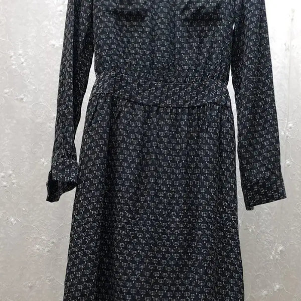 [BUNJANG] Theory 100% Silk Patterned Midi Dress Size 44 / 띠어리 실크원피스 44