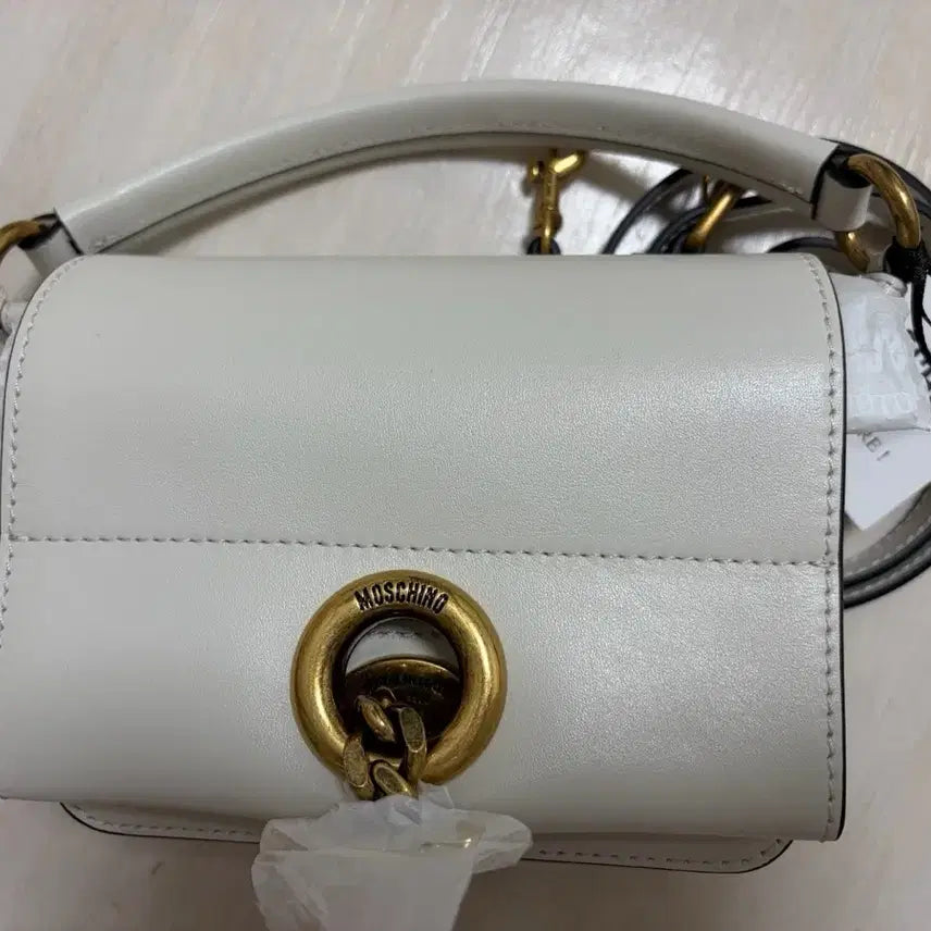 [BUNJANG] Moschino Women's White Tote Bag / 모스키노 여성 가방 화이트