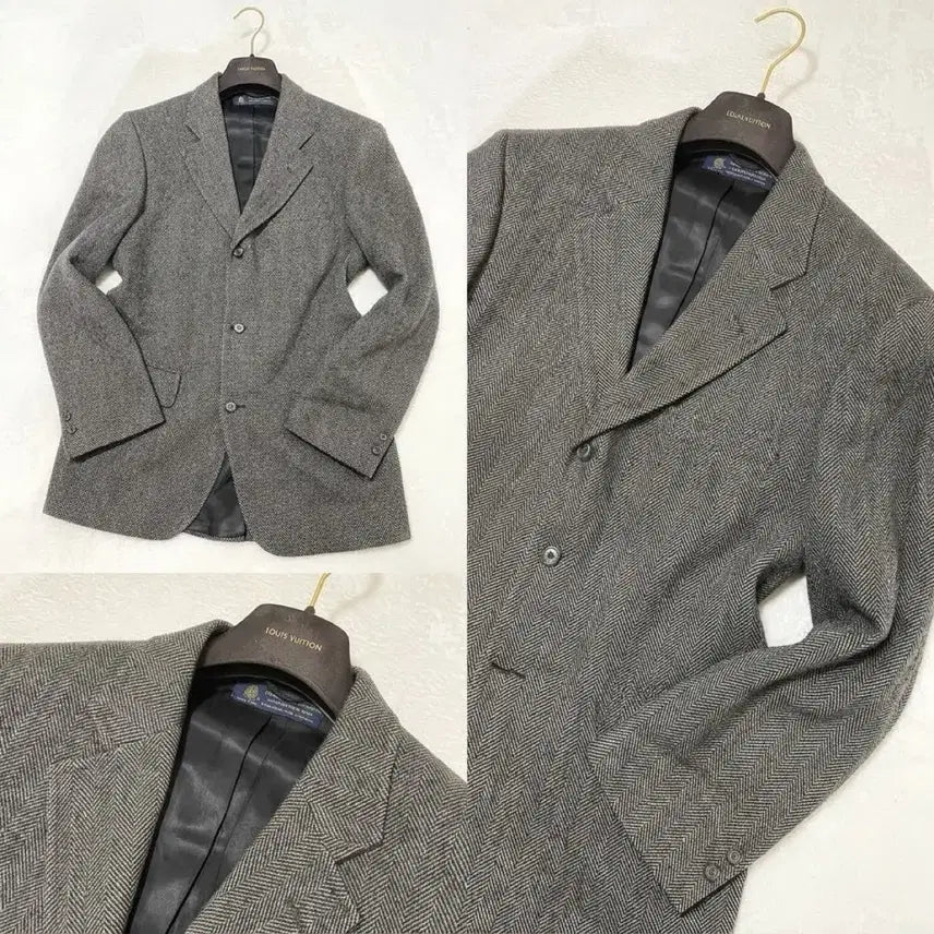 [BUNJANG] Brooks Brothers Made in USA Grey Herringbone Tweed Jacket / USA 브룩스 브라더스 그레이 헤링본 트위드 자켓