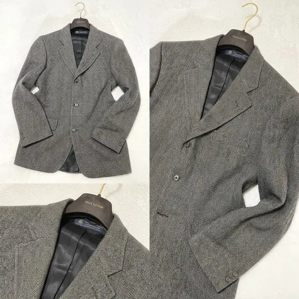 [BUNJANG] Brooks Brothers Made in USA Grey Herringbone Tweed Jacket / USA 브룩스 브라더스 그레이 헤링본 트위드 자켓