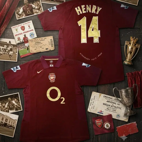 [BUNJANG] Arsenal Thierry Henry 2005-2006 Home Short Sleeve Football Jersey / EPL 05/06 아스날 앙리 홈 반팔 유니폼 팝니다