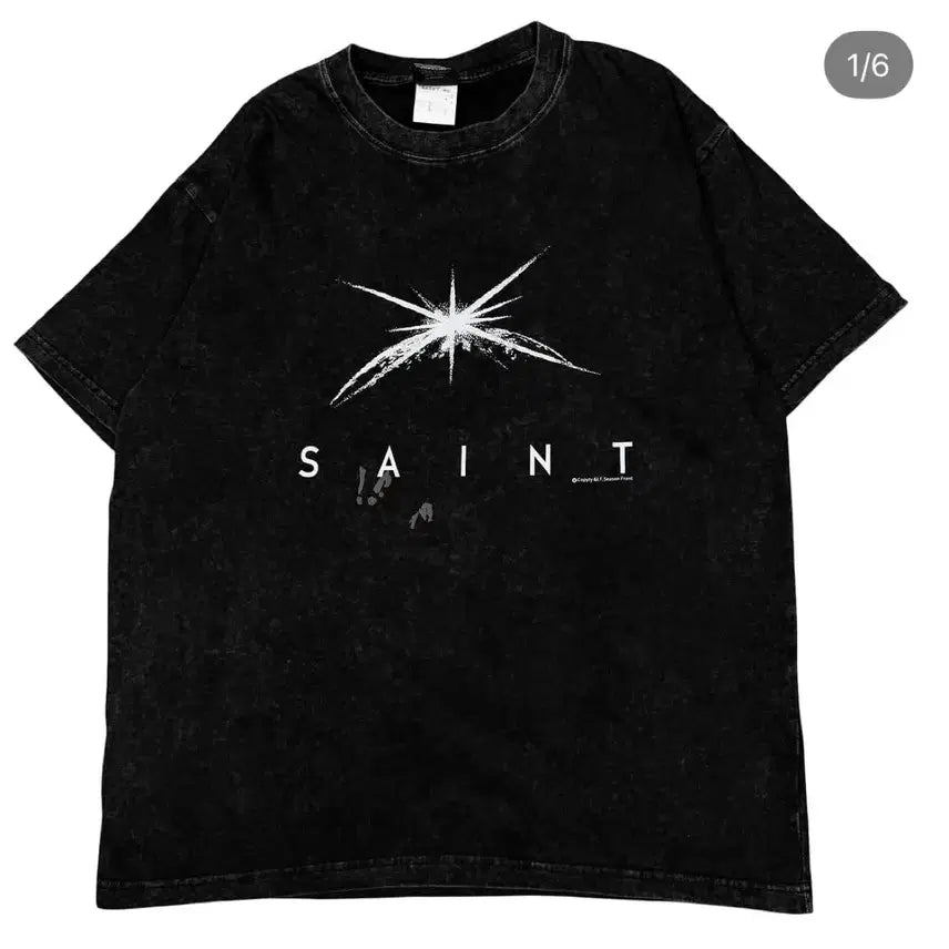 [BUNJANG] Saint Michael Pigment Washed T-Shirt / 세인트 반팔