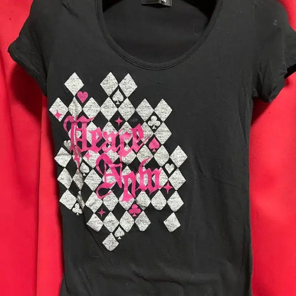 [BUNJANG] Black Peace Now Gothic T-Shirt / Black peace now BPN 반팔 티셔츠 고스펑크 고스로리 고딕