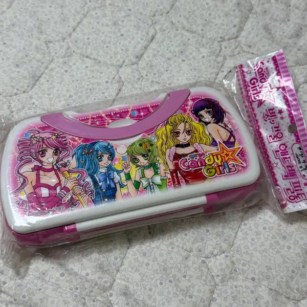 [BUNJANG] Candy Girls Character Pencil Case / 고전문구 캔디걸스 캐릭터 필통