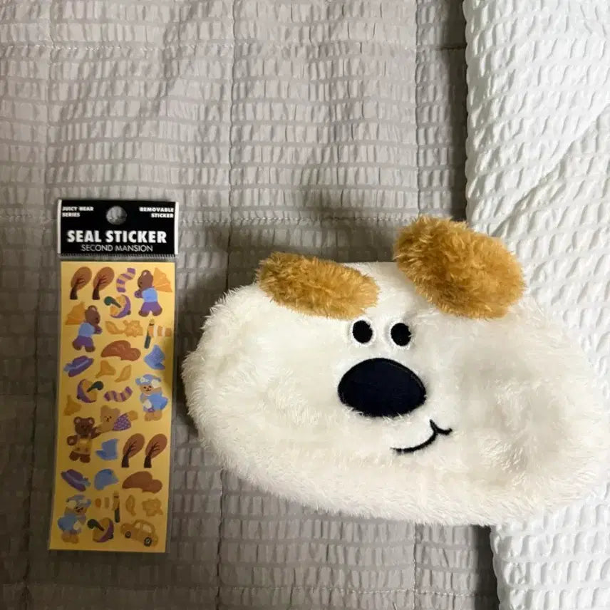 [BUNJANG] Dederiten Coat Dog Pouch Pencil Case Set / 데데리튼코트 강아지 보부상 파우치 필통 판매