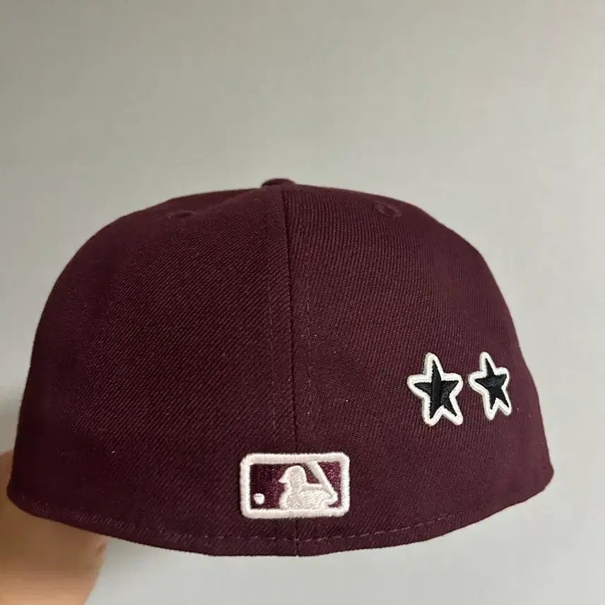 [BUNJANG] New Era 59FIFTY Burgundy Custom Baseball Cap 7 3/8 / 뉴에라 59FIFTY 버건디 7 3/8 커스텀