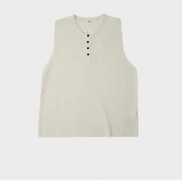 [BUNJANG] My Library 608 Stillness Knit Tank (f.Jagoryu) 2 Size / 마이라이브러리 608 Stillness Knit Tank (f.Jagoryu) 2size