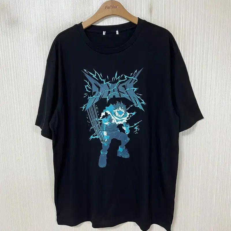 [BUNJANG] Spao x My Hero Academia Izuku Midoriya Graphic T-Shirt 2XL / 스파오X나의 히어로 아카데미아 미도리아 이츠쿠 그래픽티셔츠 2XL