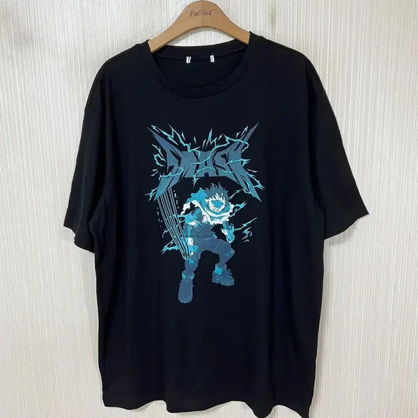 [BUNJANG] Spao x My Hero Academia Izuku Midoriya Graphic T-Shirt 2XL / 스파오X나의 히어로 아카데미아 미도리아 이츠쿠 그래픽티셔츠 2XL
