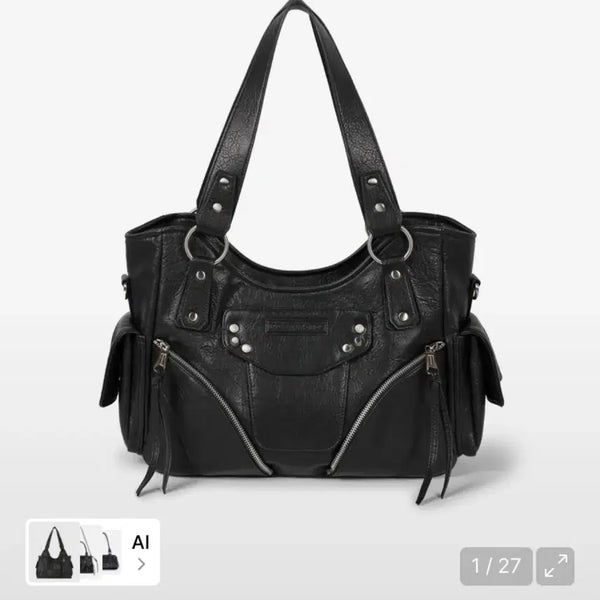 [BUNJANG] Lee Wooga Kama Caras Black Shoulder Bag / [택포] 이우가마카라스 숄더백 블랙