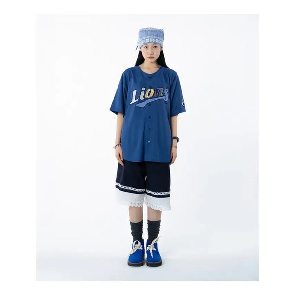 [BUNJANG] Koisei Samsung Lions Baseball Uniform Blue Away M/L / 코이세이오 삼성라이온즈 유니폼 블루 어웨이 M/L 바로발송