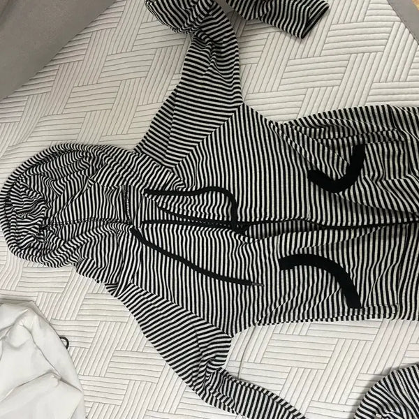 [BUNJANG] Striped Long Sleeve Shirt / 줄무늬 긴팔