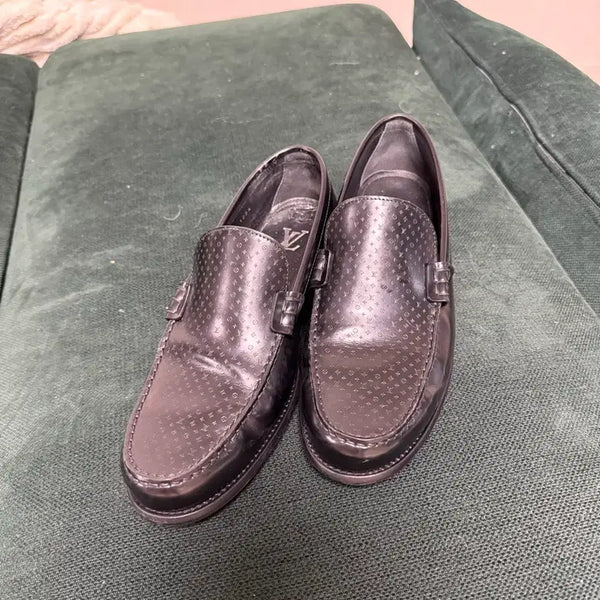 [BUNJANG] Louis Vuitton Men's Major Loafers Black Size 6 1/2 / 루이비통 남성 메이저 로퍼 블랙 6 1/2 새상품