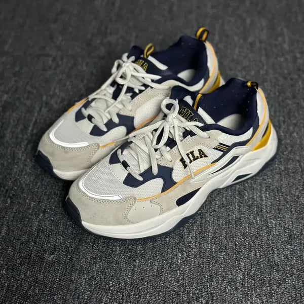 [BUNJANG] Fila Sneakers Navy/Yellow Size 260 / 휠라 운동화 260 네이비/옐로우