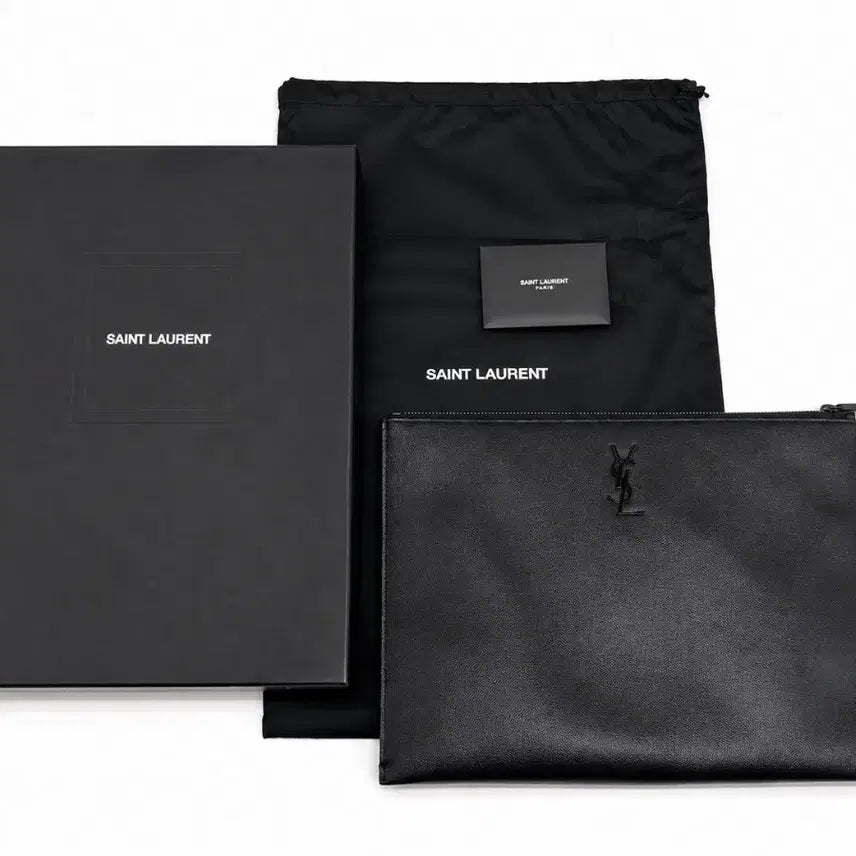 [BUNJANG] Saint Laurent Clutch Black / [정품, 풀박스, 상태굿] 생로랑 클러치 블랙