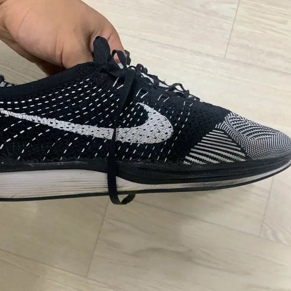 [BUNJANG] Nike Flyknit Racer Black/White 280mm / 나이키 플라이니트 레이서 검/흰 280