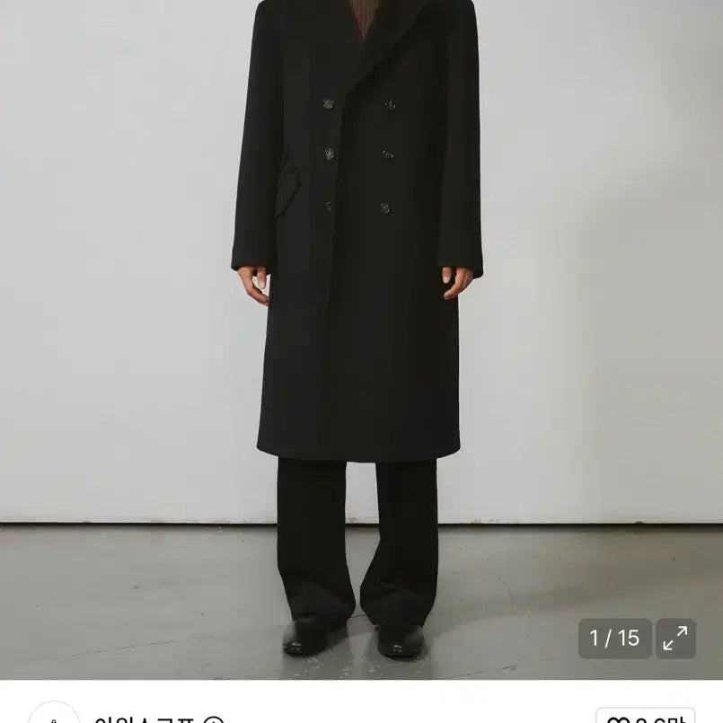 [BUNJANG] Ourscope Tetra Multi Double Coat Black / 아워스코프 테트라 멀티 더블 코트 블랙